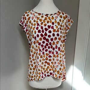 Women’s modern Polka Dot Hi Low Women's Top - Multicolor medium